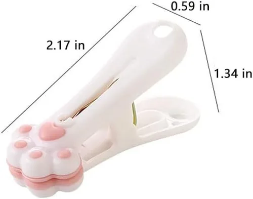 Miniatura 2 de Pinzas de plástico resistentes para colgar ropa, pinzas de ropa sin rastro, clips de chips, clip de sellado de plástico, clips de bolsas de Rosa