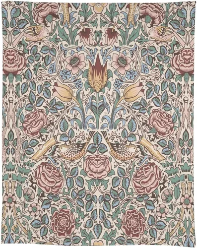 Miniatura 56 de Mantel Floral Retro de Pájaros, Diseño Original Bohemio William Morris Estampado Cubierta de Mesa para Hogar Picnic Fiesta Comedor Cocina William