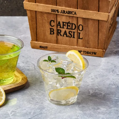 Miniatura 9 de CIAO! Taza de Plástico PET de 9OZ para Bebidas Frías, Ideal para Batidos, Café Helado y Bebidas Frías, 92mm (Caja de 1,000)