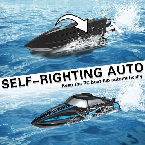 Miniatura 3 de volantexrc Barco de control remoto RC para piscina, control de 2.4 GHz, barcos RC para adultos, barco eléctrico de lago con sistema de refrigeración