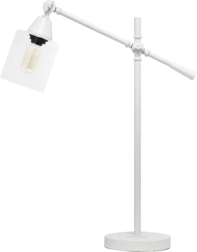 Miniatura 11 de Elegant Designs LD1030-CHR - Lámpara de mesa moderna con brazo inclinable industrial de 28 pulgadas, cromada