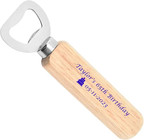 Miniatura 2 de 10 abridores de madera personalizados, abridor de mano de madera personalizado, abridor de botellas de acero inoxidable de madera de camarero