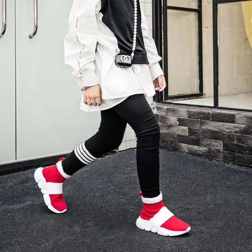 Miniatura 2 de Casbeam Boys and Girls Breathable Lightweight Fashion Casual Sports Walking Shoes Running Sneakers High Top (ToddlerLittle Kid Bib Kid)