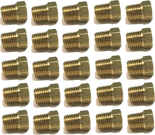 Miniatura 5 de Conector hexagonal con núcleo de latón macho de 3/8" NPT MNPT combustible/aire/agua/aceite/gas WOG (cantidad 01)