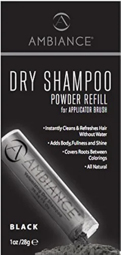 Miniatura 12 de Ambiance Dry Shampoo 3 en 1 limpia, cubre y oculta. Absorbe aceite para refrescar el cabello, aumentar el cuerpo y el brillo. Cubre raíces y grises