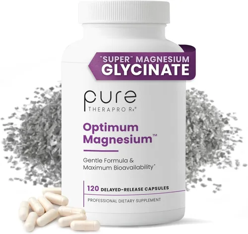 Pure TheraPro Rx Optimum Magnesio Lisinato Glicinato y Di-Magnesio Malato, Hecho en EE.UU. | Suministro para 2 Meses | Quelado para Máxima