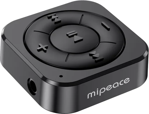 MIPEACE Receptor de audio Bluetooth 5.3 para auriculares con cable, coche y altavoces, adaptador de auriculares Bluetooth con micrófono integrado,
