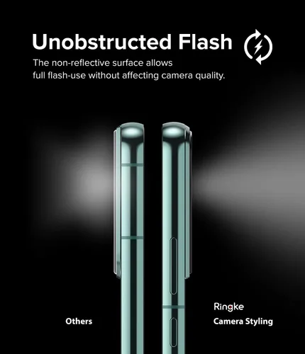 Miniatura 5 de Ringke Estilo de cámara compatible con Samsung Galaxy S22 / S22 Plus 5G, protector de lente de cámara con marco de aluminio, adhesivo protector