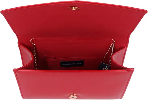 Miniatura 4 de CHARMING TAILOR Bolso de mano con solapa de charol clásico elegante y elegante bolso de noche