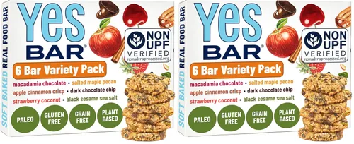 Miniatura 9 de YES Nut Bars - Fresa y coco - Barras suaves masticables saludables hechas con jarabe de arce orgánico, veganas, paleo, sin gluten, sin azúcar