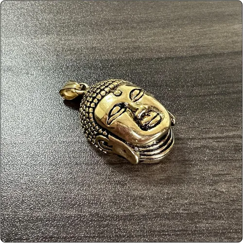 Miniatura 3 de Collar con colgante de cabeza de Buda de acero inoxidable punk rock