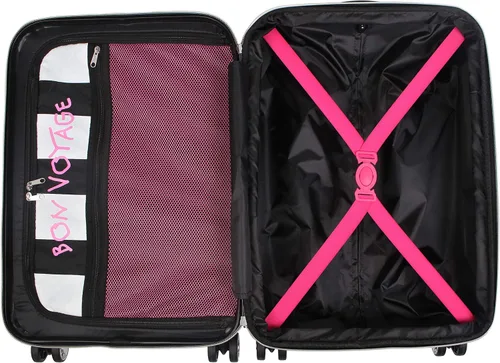 Miniatura 7 de Betsey Johnson - Maleta para equipaje (ABS + PC), diseño a cuadros de 30 pulgadas
