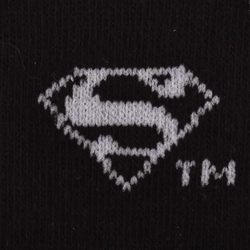 Miniatura 3 de Superman Classic Logo Crew Calcetines, Negro (43SP021MCCZA-BLK), Negro