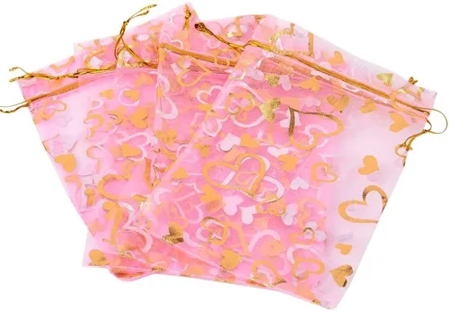 Miniatura 3 de Stratalife - Bolsas de organza con cordón de malla de 4 x 6 pulgadas, bolsas de joyería a granel, bolsas de recuerdos de fiesta para bodas, baby 50