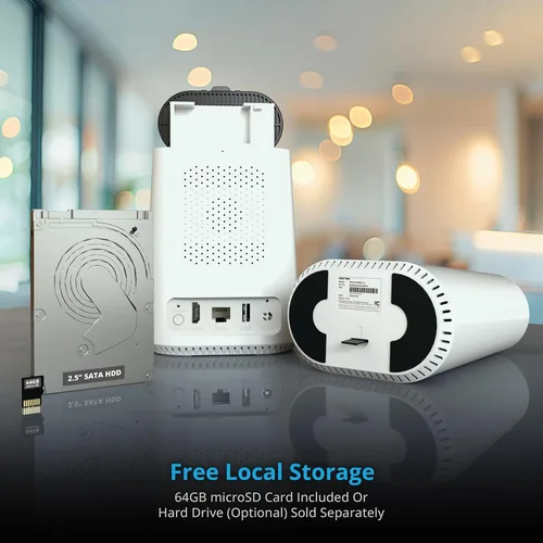 Miniatura 8 de Night Owl Concentrador de seguridad para el hogar con Wi-Fi de 8 canales con (4) cámaras de foco 4K HD para interiores y exteriores con audio de 2