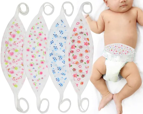 Miniatura 8 de ToBeInStyle Paquete de 3 Cómodas Fajas Abdominales para Bebés Recién Nacidos - Pastel - Talla Única Paquete de 3: Pastel