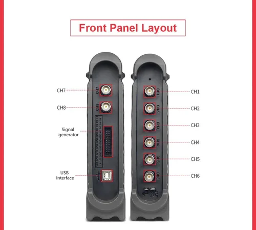 Miniatura 4 de Hantek 1008C PC osciloscopio digital automático de diagnóstico/captura de datos/generador programable, USB, 8 canales