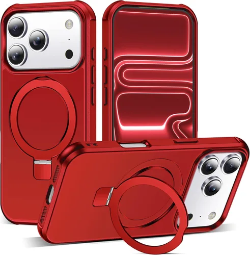 Miniatura 132 de SKYLMW – Funda compatible con iPhone 12 Pro Max y iPhone 13 Pro Max con soporte magnético invisible tipo anillo, fundas translúcidas para teléfonos