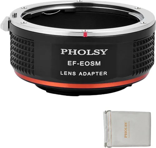 Miniatura 12 de PHOLSY Adaptador de montaje de lente Leica M a EF-M Compatible con Leica M, Zeiss ZM, VM Lens a Canon EF-M (EOS M) Mount Camera Body Leica M a EOS M
