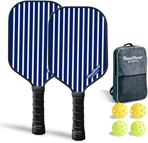 Miniatura 14 de Paletas de pickleball T700 de fibra de carbono cruda con núcleo de panal de polipropileno de 0.630 in para control y giro, punto dulce grande, pala