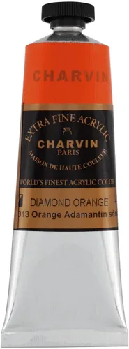 Miniatura 104 de Charvin Pintura acrílica profesional extrafina – verde absenta, tubo de 2.1 fl oz, pigmentos de triple fresado, resistente a la luz, pinturas