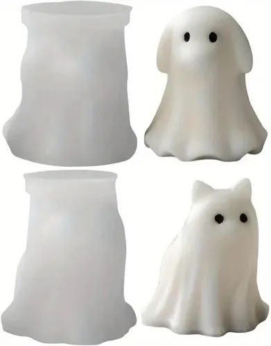 Miniatura 10 de Molde de vela de calabaza, molde de silicona de calabaza de terror 3D, molde de silicona reutilizable para velas de bricolaje, jabón hecho a mano