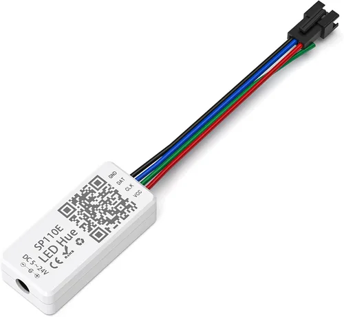 Miniatura 8 de SEZO WS2812B Controlador LED Bluetooth 600pixels/puerto SP611E Control de sincronización de música para WS2811 WS2812 SM16703 UCS1903 direccionable