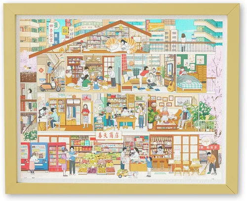 Miniatura 11 de Pintoo Rompecabezas de 1000 piezas para adultos – Torre Eiffel hermoso rompecabezas de plástico para decoración del hogar, cero polvo, fácil Torre