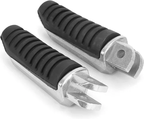 Miniatura 7 de Reposapiés delantero para motocicleta, 1 par de clavijas de pie pedales para Yamaha FJR1300 FZ1 FZ400 FZ6 FZ6R