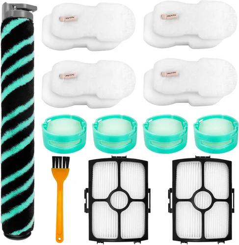 HZ4002 Filtros de repuesto para aspiradora Shark HZ4002 con cable, 12 piezas, kit de accesorios, 4 filtros de espuma y fieltro, 4 cartuchos