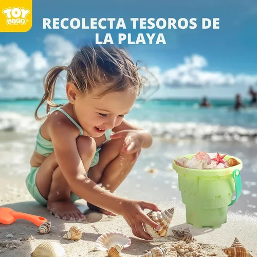 Miniatura 6 de TOY Life Juguetes de playa para niños pequeños de 3 a 5 años, juegos de construcción de juguetes de caja de arena con camión volquete de cubo