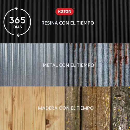 Miniatura 7 de Keter Baltimore - Bote de basura de resina de 38 galones para cocina al aire libre con tapa y bandeja de goteo para una fácil limpieza, perfecto
