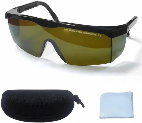 Miniatura 13 de Gafas de Seguridad de Protección contra Luz UV, Gafas Protectoras de Bloqueo de Luz Azul UVC 400, Lentes Ansi Z87 con Patillas Ajustables, Gafas