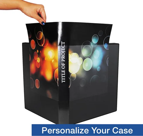 Miniatura 3 de UniKeep Carpeta de 3 anillos – La carpeta está totalmente cerrada, disponible en blanco, transparente o negro y en diferentes tamaños de lomo
