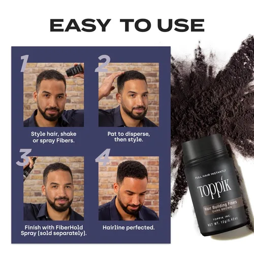 Miniatura 7 de Toppik Hair Building Fibers, Fill In Fine or Thinning Hair Instantly Thicker, Fuller Looking Hair 9 Shades,4 size options