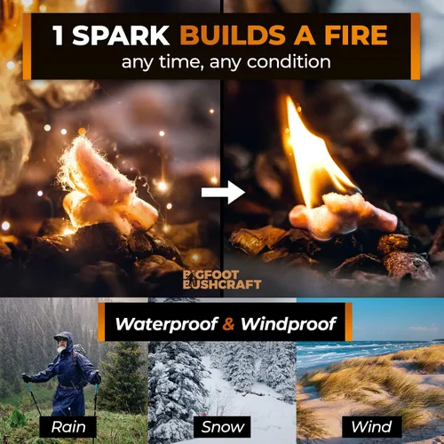 Miniatura 2 de Arrancadores de fuego impermeables no tóxicos con más de 5 minutos de combustión para emergencias, supervivencia, fogatas, fogatas, parrillas