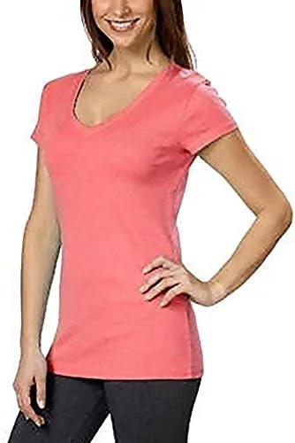 Miniatura 2 de Kirkland Signature Camisetas prémium de algodón con cuello en V para mujer