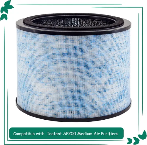 Miniatura 2 de Repuesto de filtro AP200, compatible con el purificador de aire Instant® AP200, HEPA verdadero de grado H13 y filtros de carbón activado, comparado