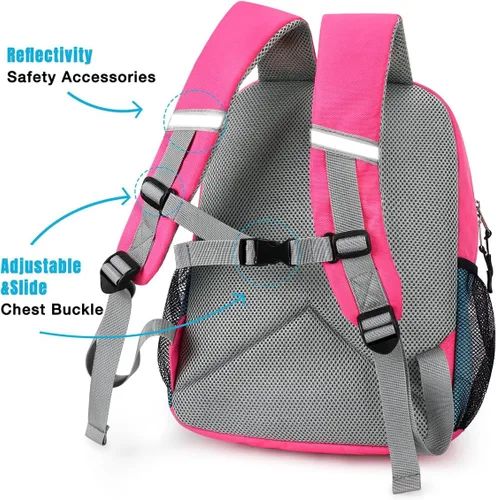 Miniatura 4 de STEAMEDBUN Mochila para niñas de 2 a 4 años, mochila de jardín de infantes para niñas, mochila preescolar, mini