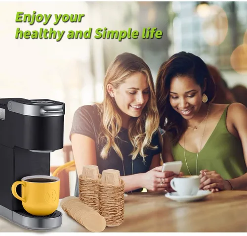 Miniatura 6 de Filtros de papel K Cup sin blanquear con tapa, se adapta a cápsulas reutilizables Keurig 1.0 y 2.0