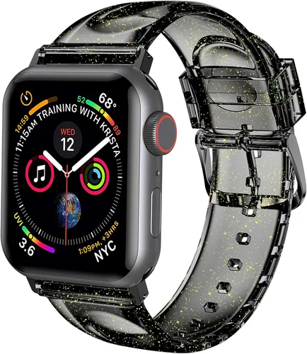 iiteeology Compatible con Apple Watch Band de 1.65 pulgadas, 1.73 pulgadas, 1.75 pulgadas, 1.73 pulgadas, correa deportiva de silicona suave con