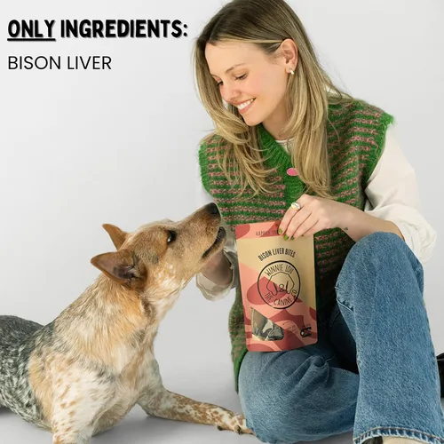 Miniatura 4 de Winnie Lou Bison Liver Bites - Golosinas para perros, ingredientes limitados, grado humano, golosinas de entrenamiento para perros pequeños