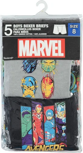 Miniatura 2 de Marvel Boys' Avengers Boxer Briefs with Assorted Hero Prints Including Iron Man, Hulk, Thor & More in Size 4, 6, 8, 10, 12