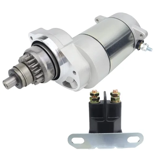 Miniatura 2 de Arranque y Bendix y Relé para Polaris Trail Blazer 250 2005 2006, 3085393 SM13298 SM-8 18331 18331N 410-54006 41054006 SMU0034 495714 49-5714 PA-101