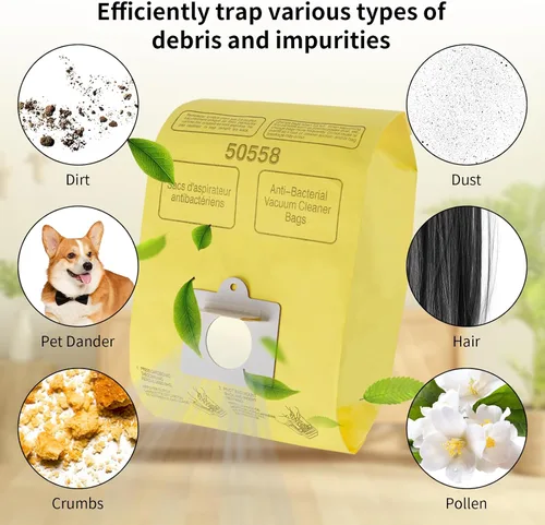 Miniatura 4 de Bolsas para aspiradora Kenmore Canister Tipo C/Q 50555 50557 50558 y Tipo C-5, 10 unidades de Improvedhand