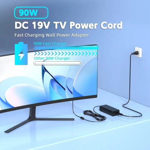 Miniatura 4 de Cable de alimentación de 90 W 19 V compatible con Westinghouse TV 24 32 40 42 46 pulgadas UW40TA2W UW40T8LW LED TV UW32SC1W UW32S3PW UW40TC1W