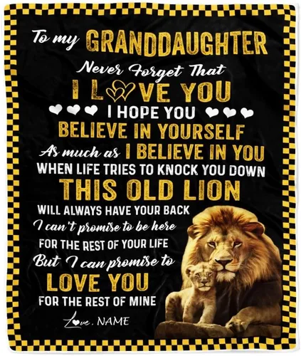 Miniatura 13 de Manta personalizada de baloncesto con texto en inglés "To My Granddaughter from Grandma Grandpa Stay Strong Be Confident Believe in Yourself", manta