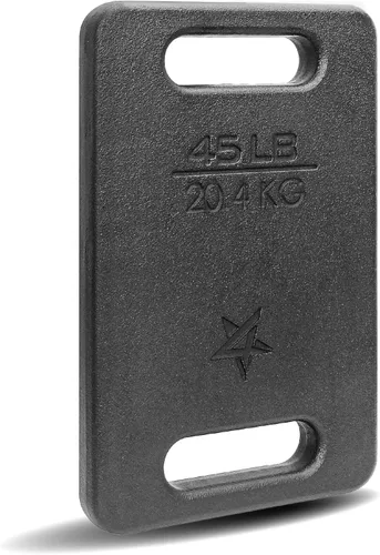 Miniatura 9 de Yes4All Cast Iron Rucking Weight for Backpack, Training Weight Plate with Ergonomic Rounded Handle, Protective Glossy Finish for Weighted Walking
