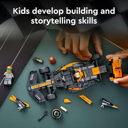 Miniatura 7 de LEGO Speed Champions 2023 McLaren Fórmula 1 Juguete de auto de carreras para jugar y exhibir, juego de juguetes McLaren construible para niños, idea