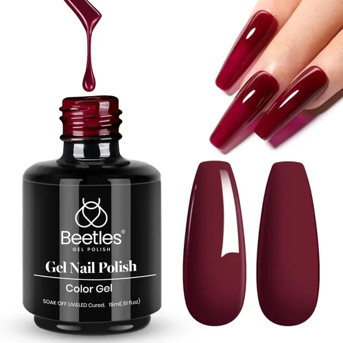 Miniatura 166 de Beetles - Esmalte de uñas de gel verde luminoso que brilla en la oscuridad, esmalte de uñas de gel que se absorbe con lámpara LED UV, arte de uñas